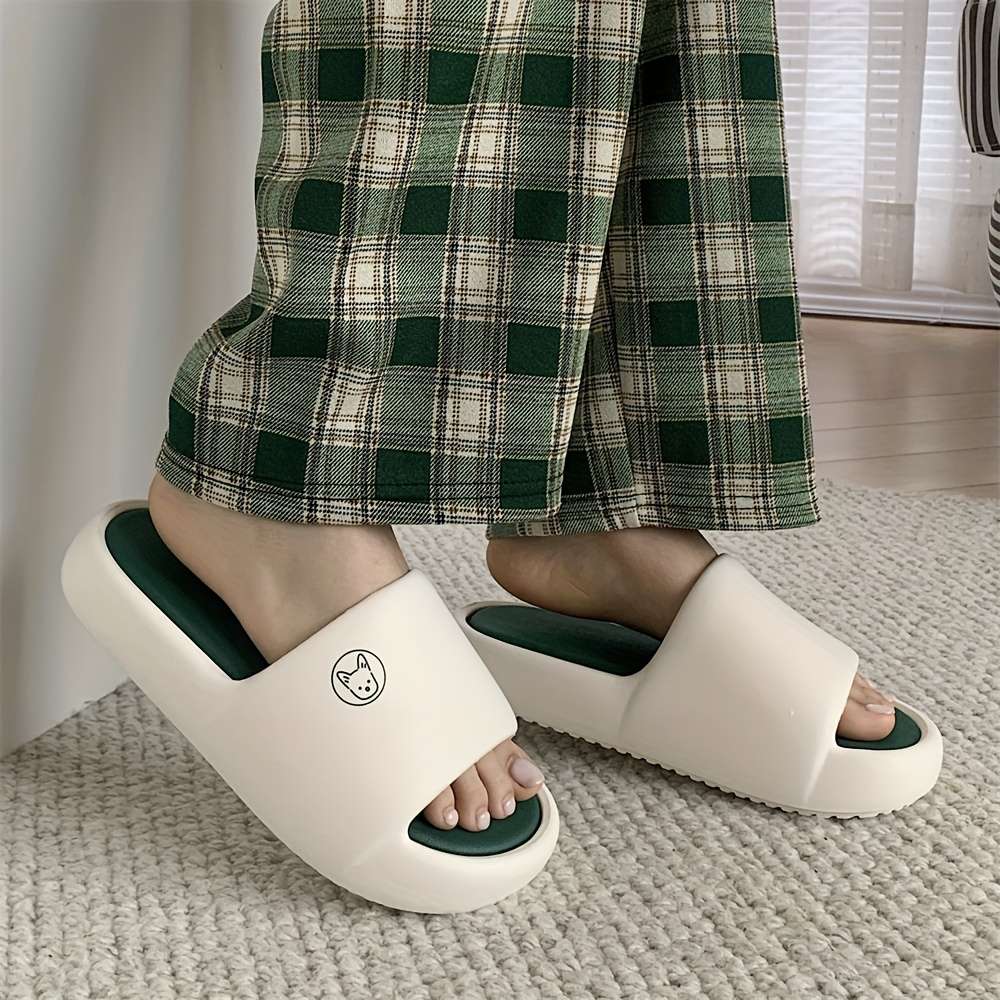 Men Slippers Summer Style Dark Green Size Uk 6.5 To 7