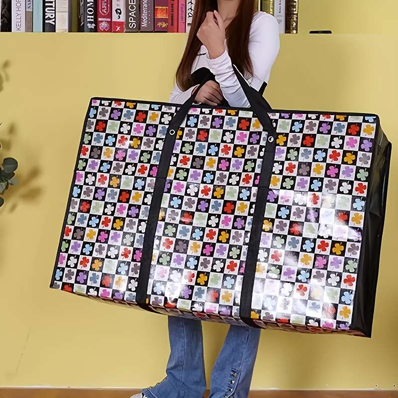 Elite One Extra Large Foldable Moving Bag Dustproof Quilt Storage Reinforced Han