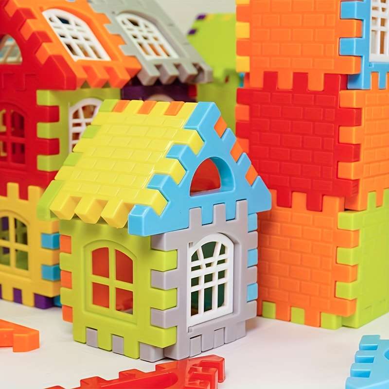 Building Toy Architectural Model Toy Set Quantity 130Pcs House Building Blocks