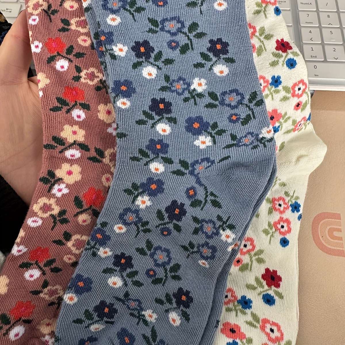 Women S Socks Color Multicolor 5Pairs Size Asian Onesize