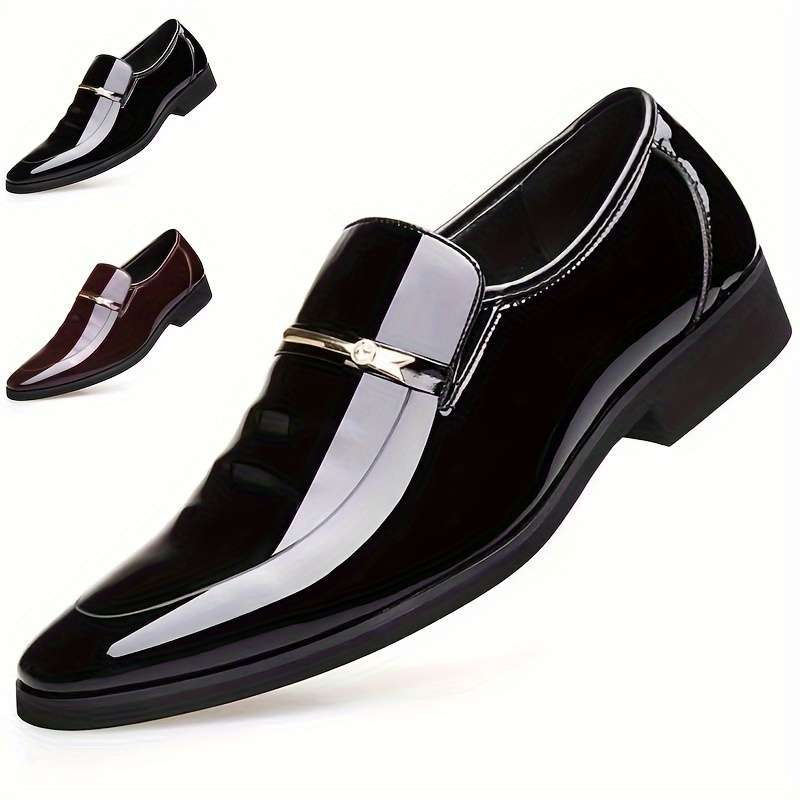 Mens Leather Shoes Color Black Sizeuk 7