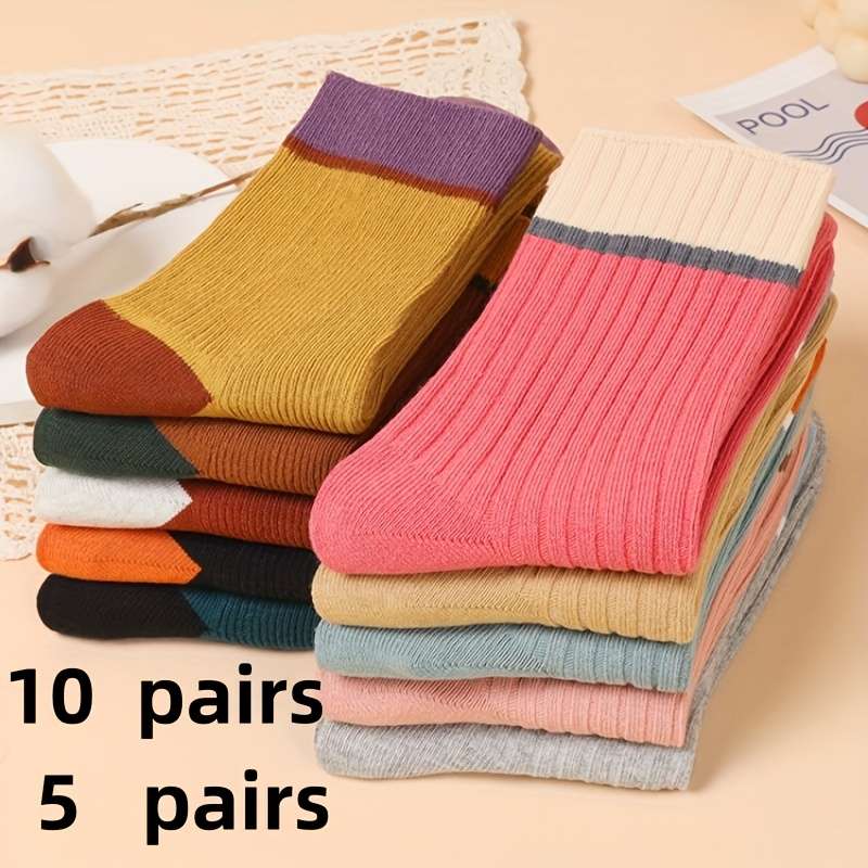 Women S Socks Color 5Pack Style A Size Onesize