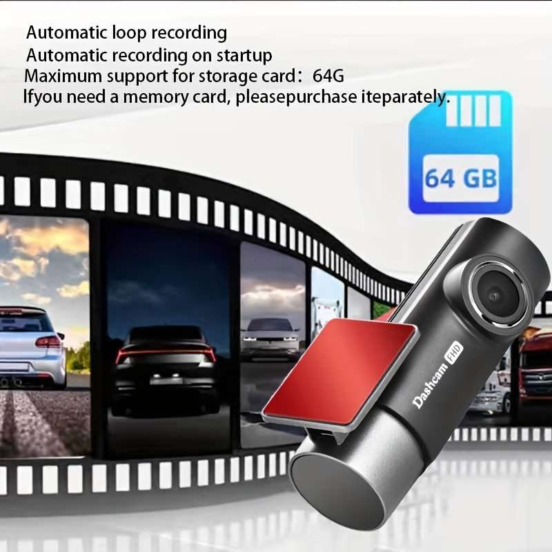Full Hd Hidden Dash Cam Mini Camera Night Vision Loop Recording Adas 1080P