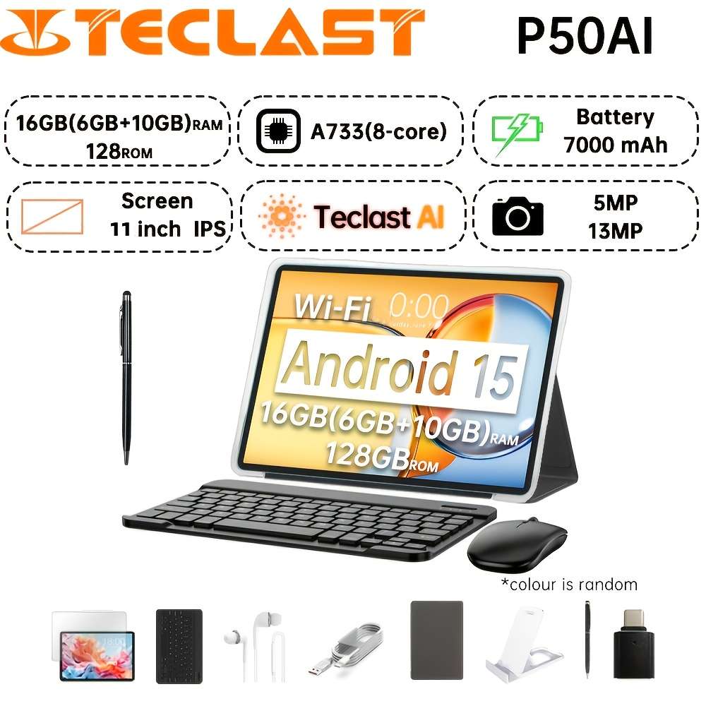 Lightweight Teclast P50 Tablet Allwinner For Kids Expandable Storage System 6Gb