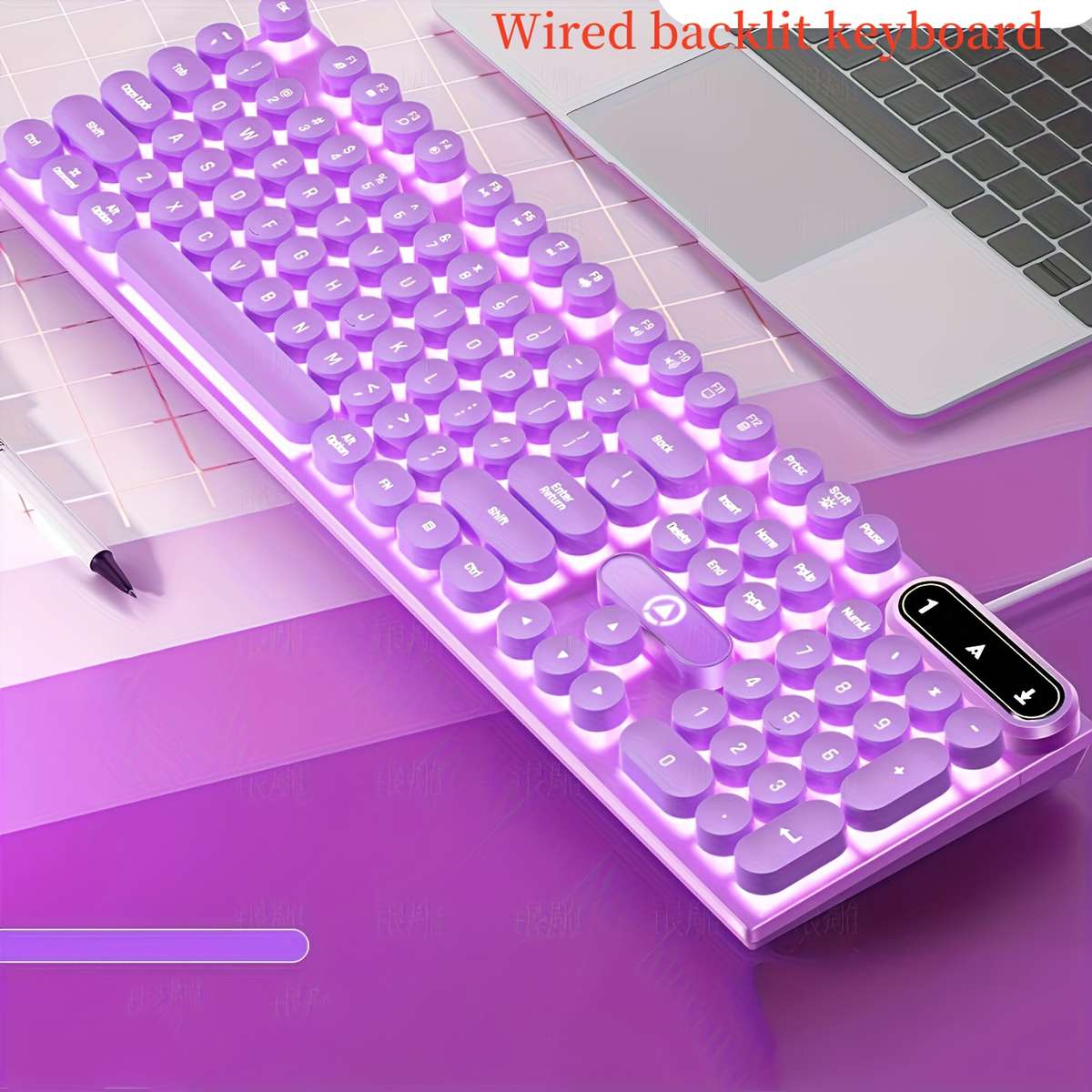 keyboard color White Blue