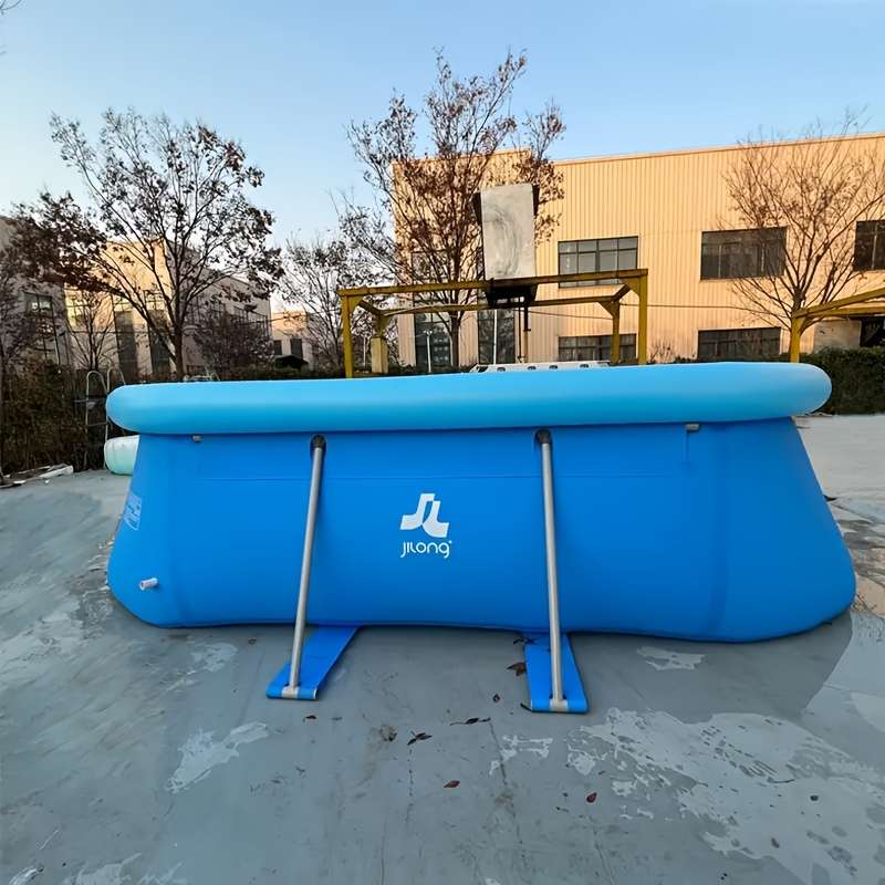 Swimming Pool Model Oval 366 12'*6.6'*90.17Cm Materialthickened Mesh Pvc