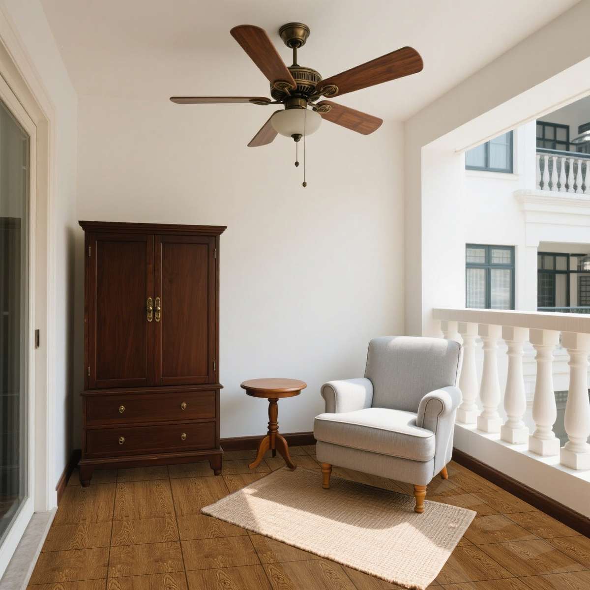Self Adhesive Floor Stickers Brown Style 2 45Pcs