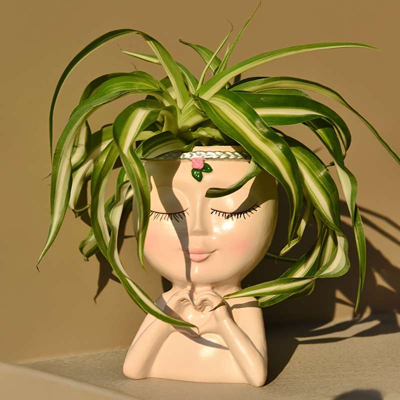 Flowerpot Style 2Pcswhitebeige