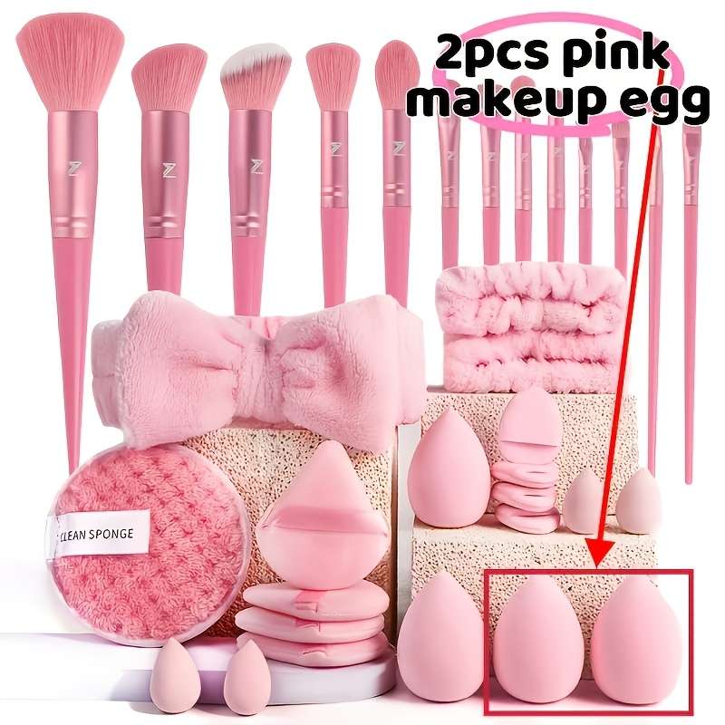 Makeup Brush Set Color Pink Color Quantity2