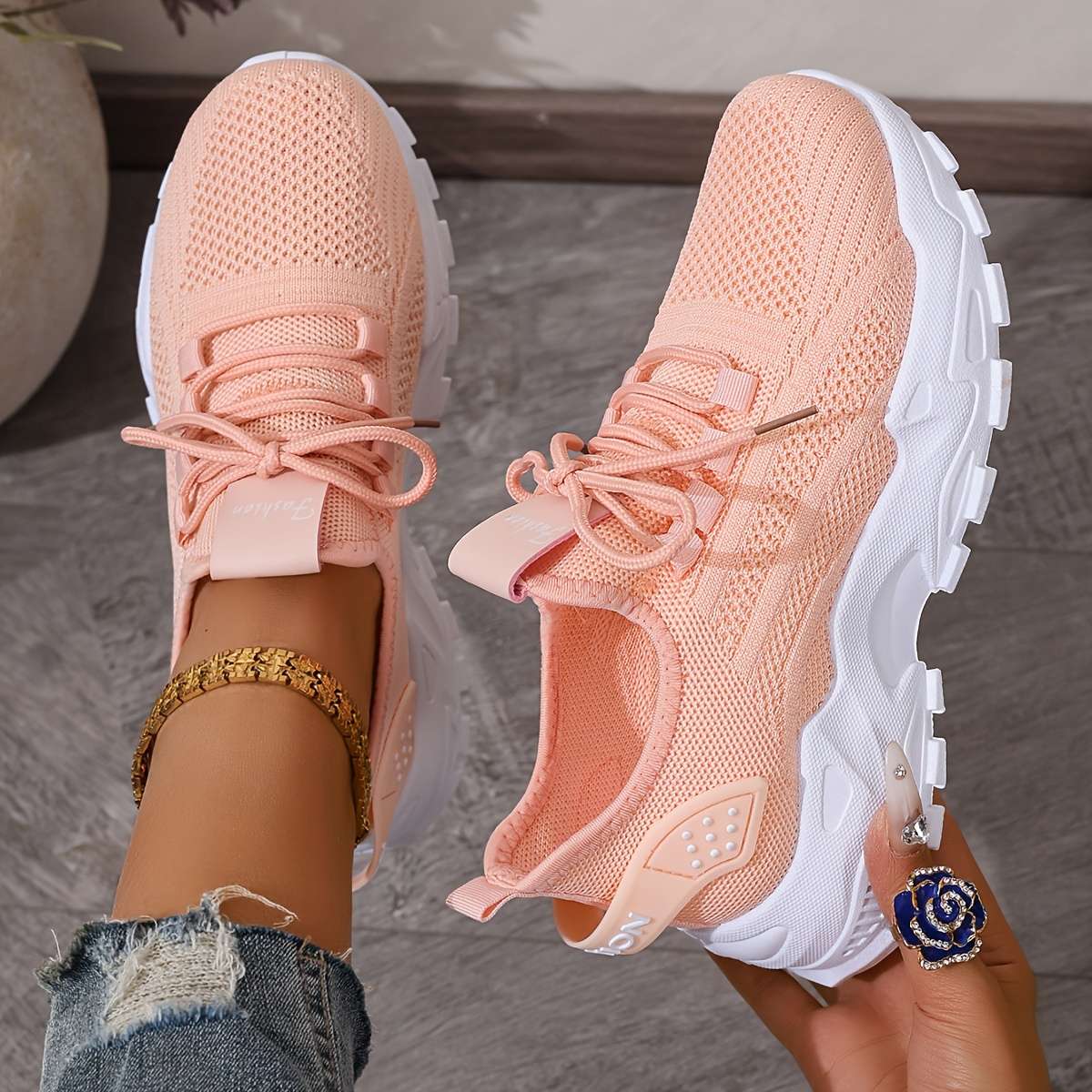 Women S Sneakers Color Grey Sizeuk 7