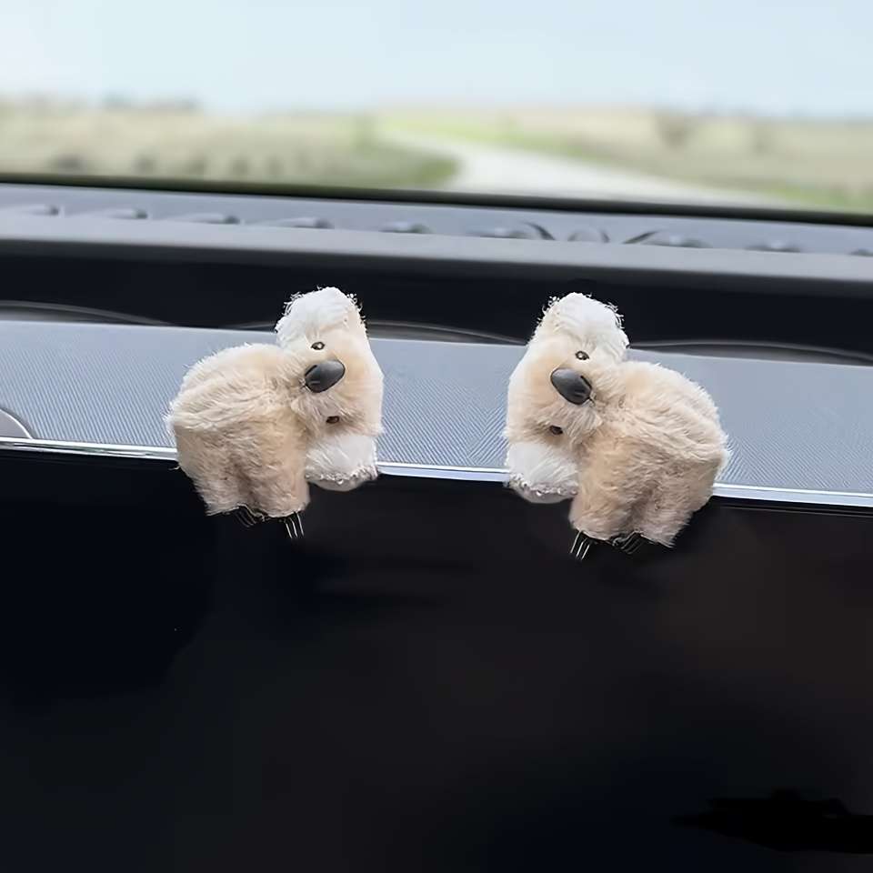 Car Interior Decor Model Gray 2Pcs