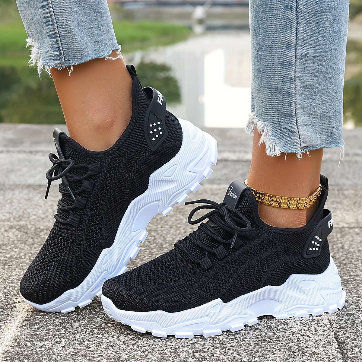 Women S Sneakers Color Black Sizeuk 7.5