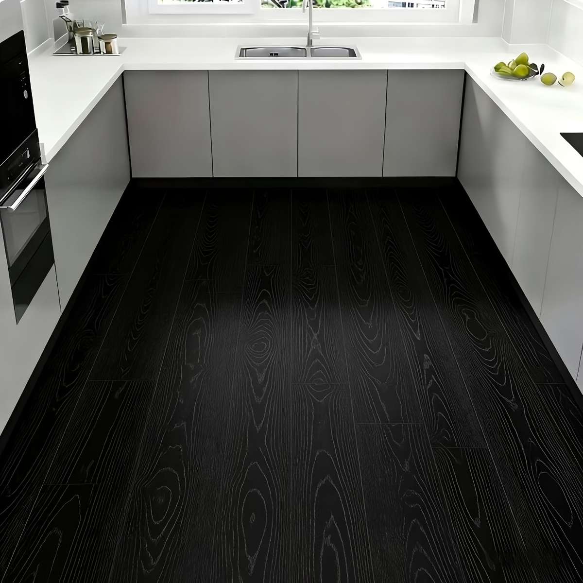 Self Adhesive Floor Stickers Gray White 40.01Cm*9.0Meter