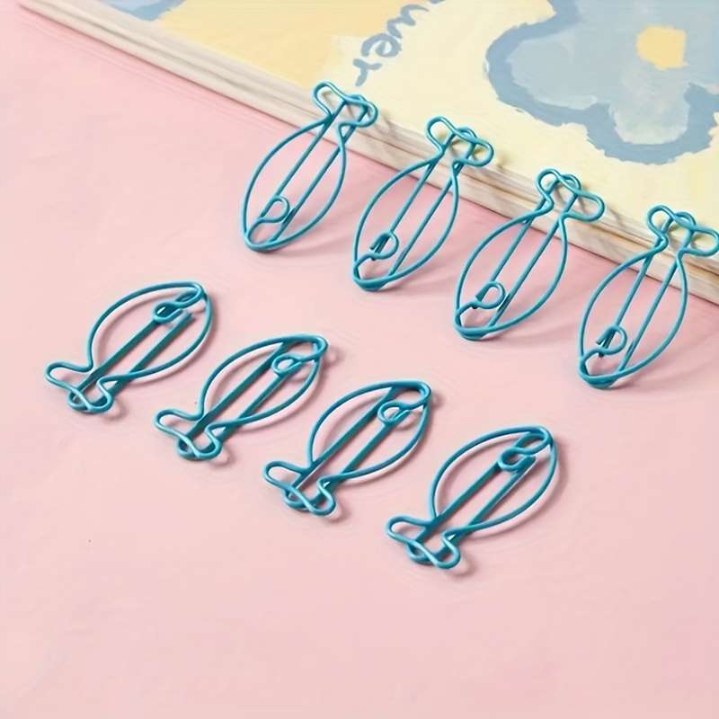 Clip Sky Blue Fish Quantity 36Pcs