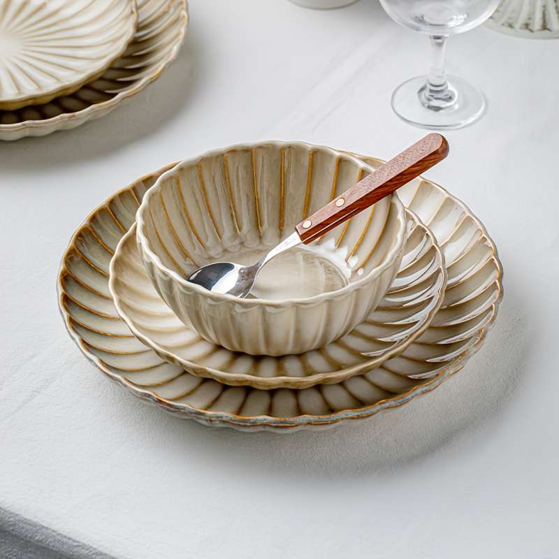 Bowl Color Fragrance Chrysanthemum Yellow12Piece Set