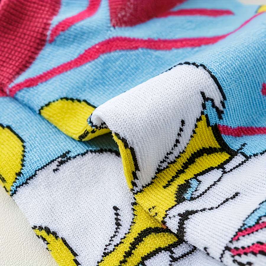 5 Pairs Random Color One Size High Elastic Socks