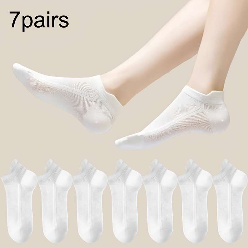 Women S Socks Color 5 Pairs Of White 5Pack Size Onesize