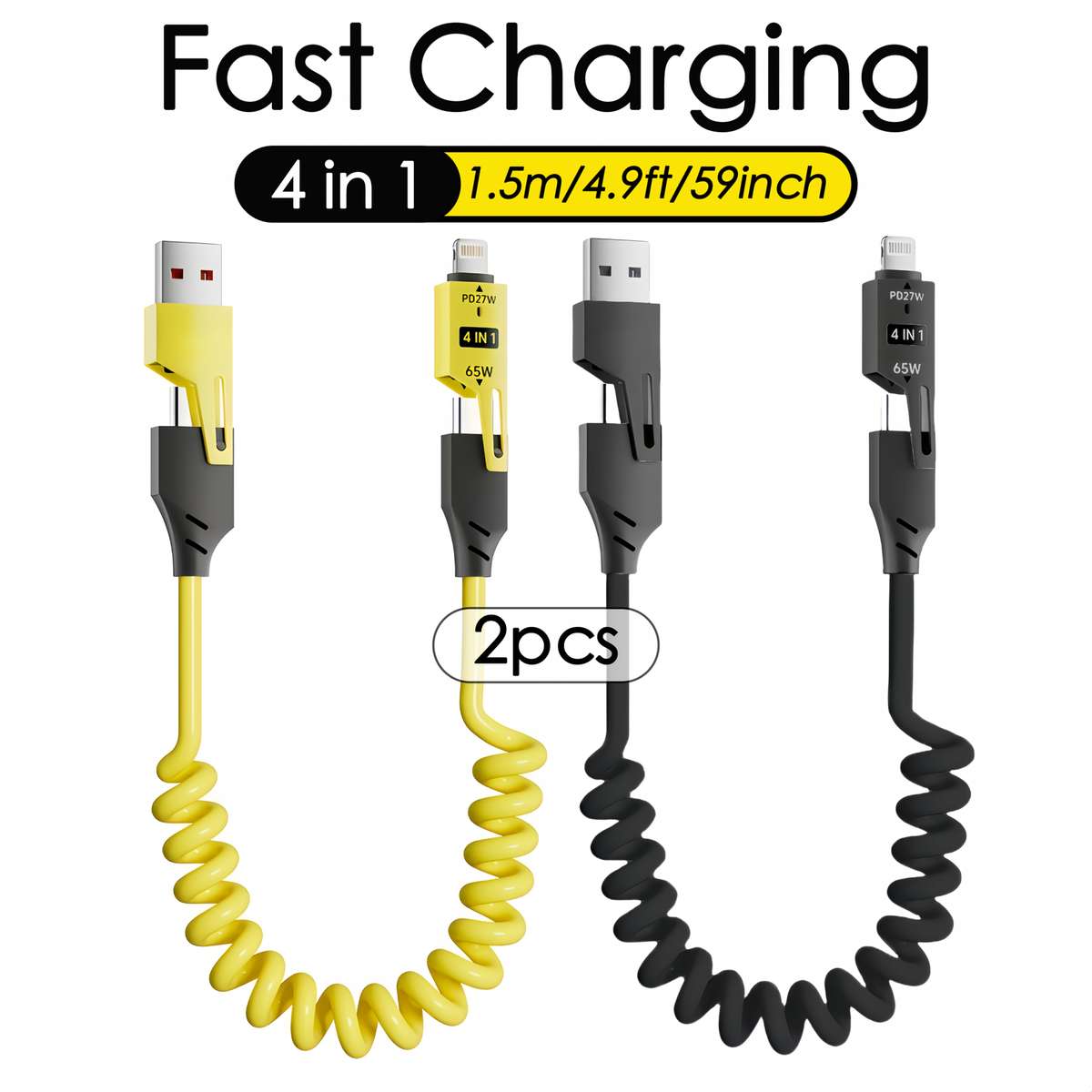 Charging Cable Quantity Black Yellow