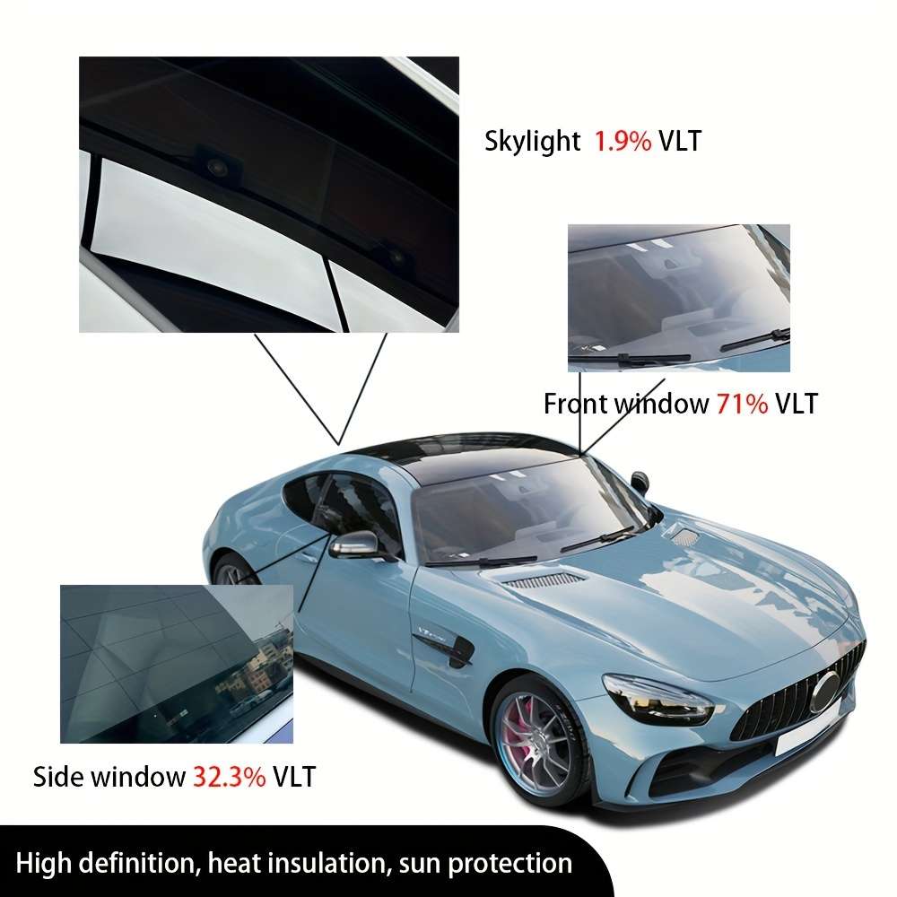 Car Sun Shades Model 32.3 Vlt Items Solar Film 50 X100Cm