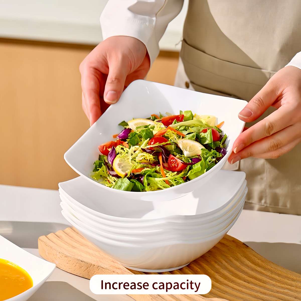 Bowl Items 6Pcs 2 Bowls  2 Plates  2 Spoons