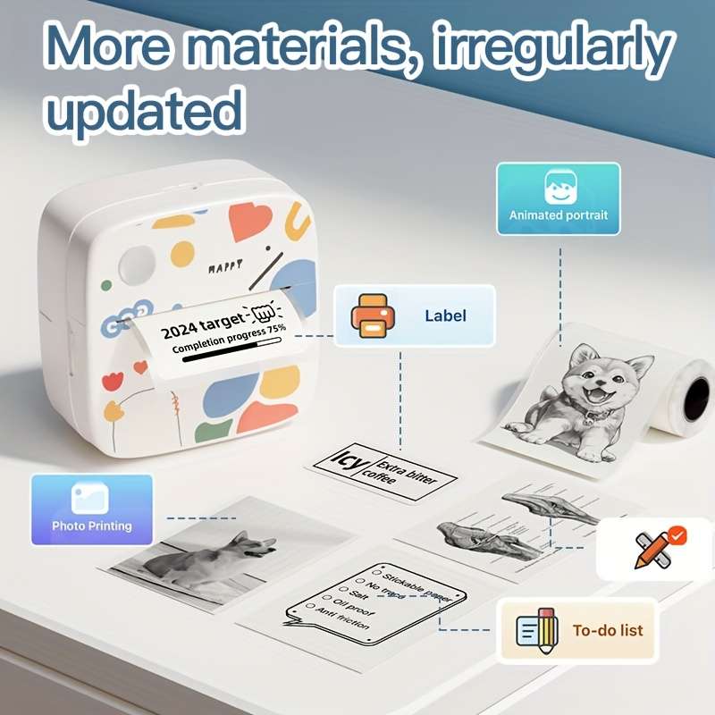 Printer Color B4 Machine  5 Rolls Of Stickers