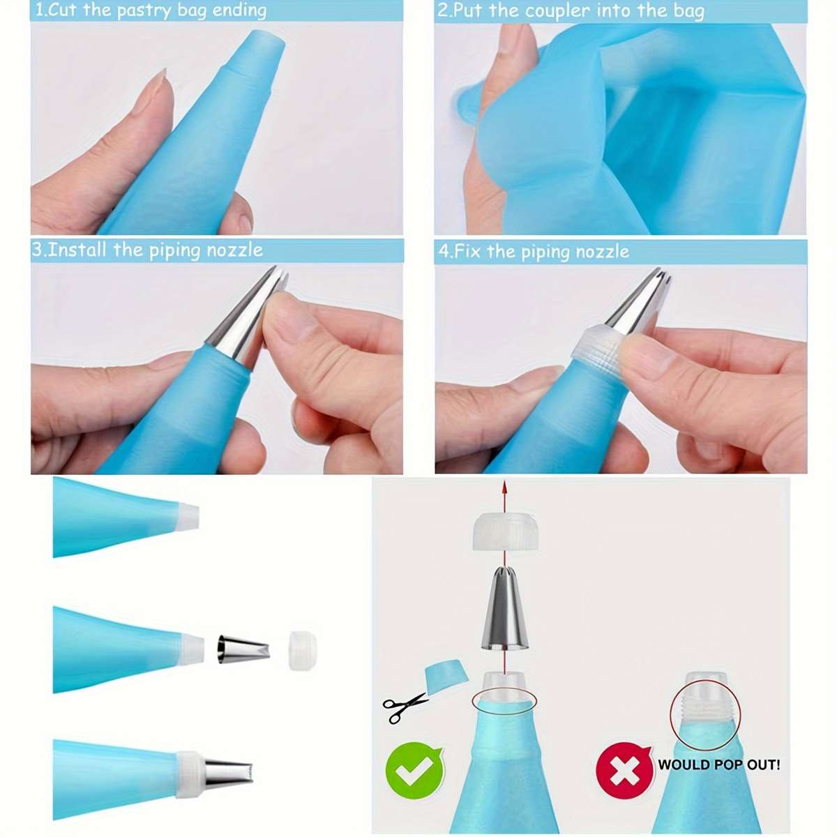 Piping Nozzle Color Blue
