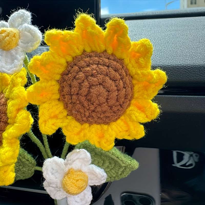 Car Interior Decor Items Sunflower