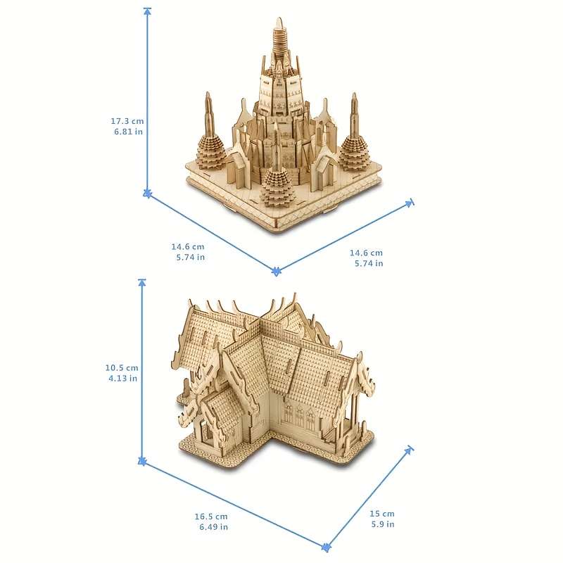 Building Toy Architectural Model Toy Set Style Thai Style Architecture A