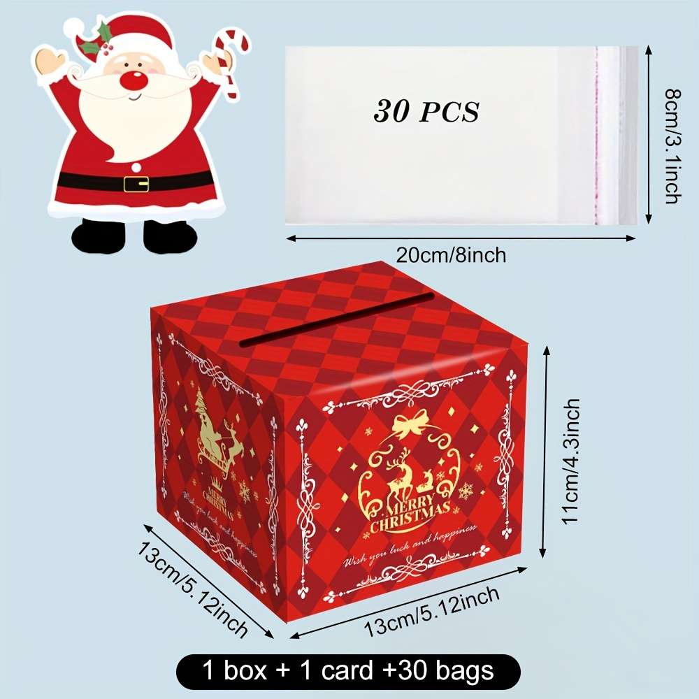 Christmas Gift Boxes Model Christmas Money Box 02