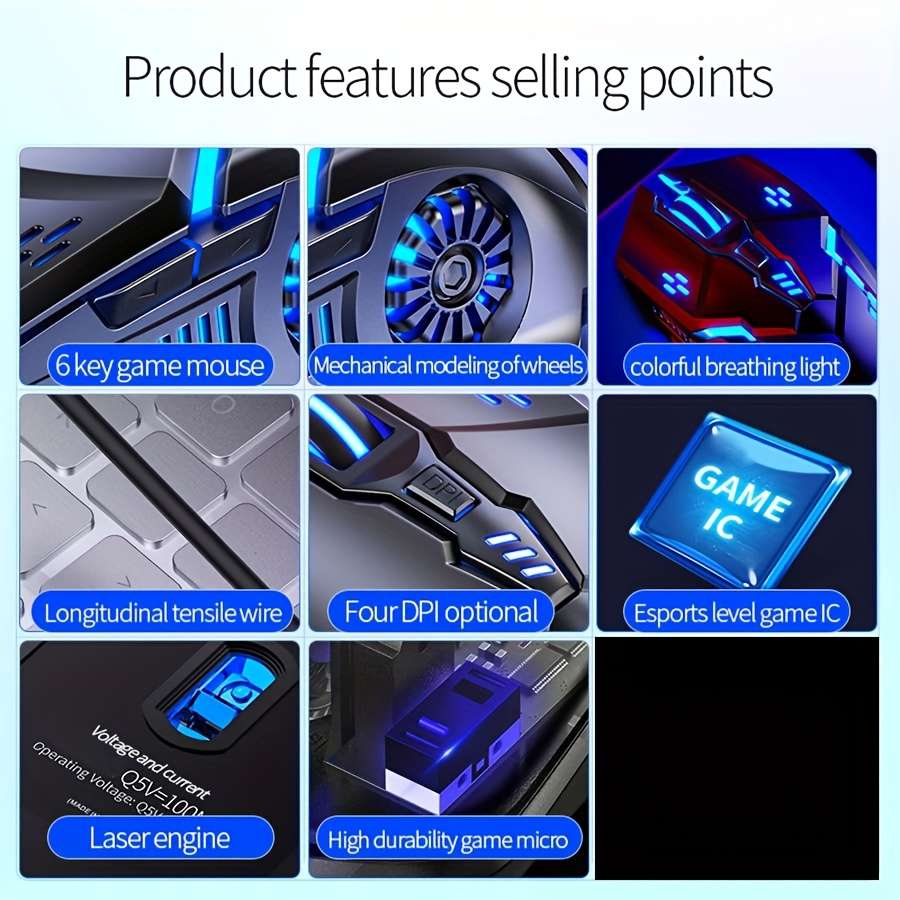 Mouse Color G5 White    Button Mute