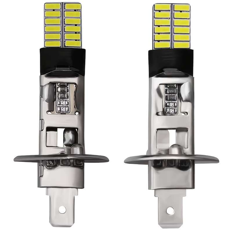 2Pcs H1 LED 6000K Xenon Fog Lights For Cars 12V Daytime Running