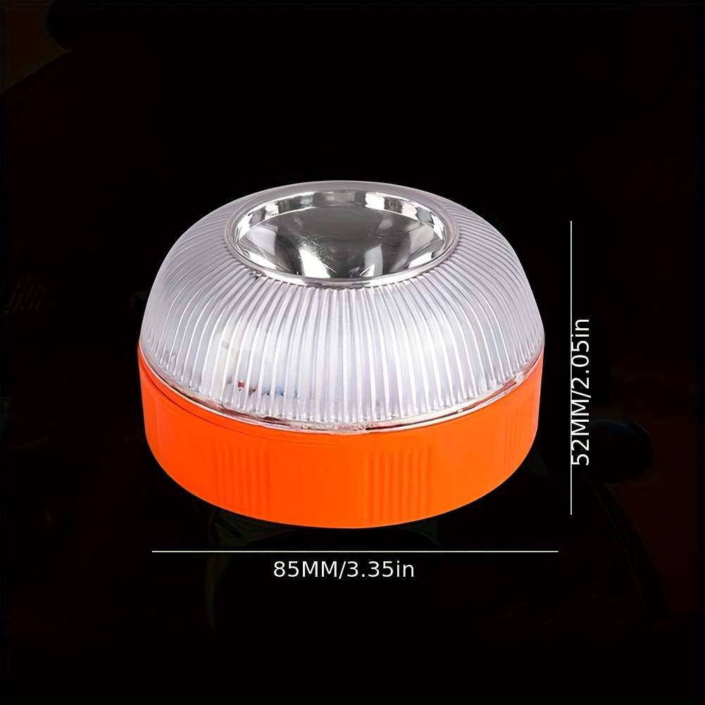 1pc Car Prompt Emergency Light LED Flashlight Magnetic Induction Alternating White An