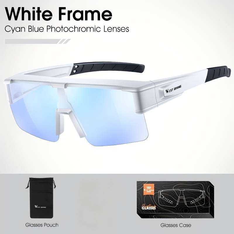Cycling Glasses Color White
