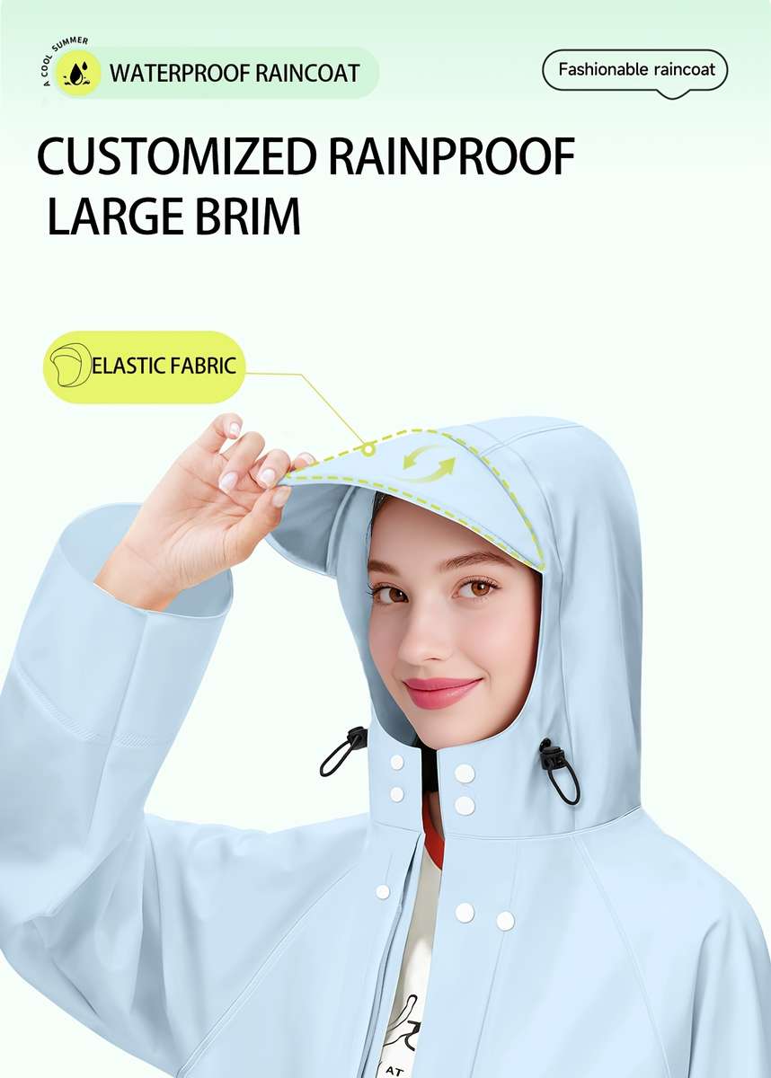 Raincoat Light Blue Size Uk S