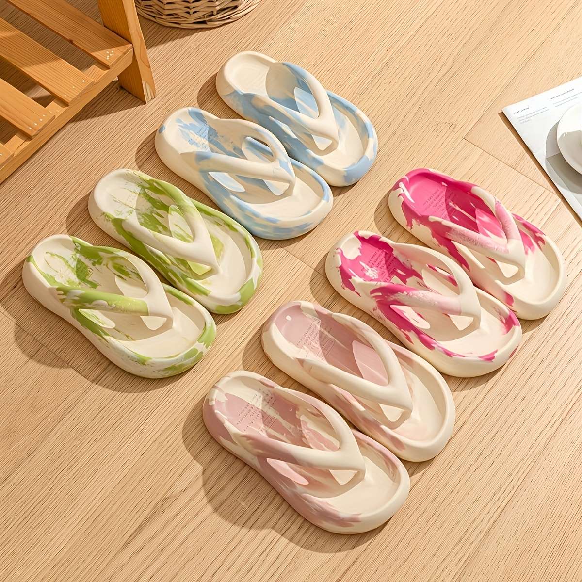 Sandals Color Green Size Uk 3.5 4