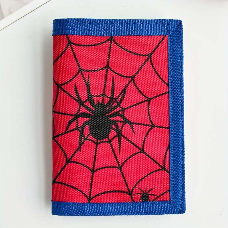 Spider Web Design Trifold Wallet