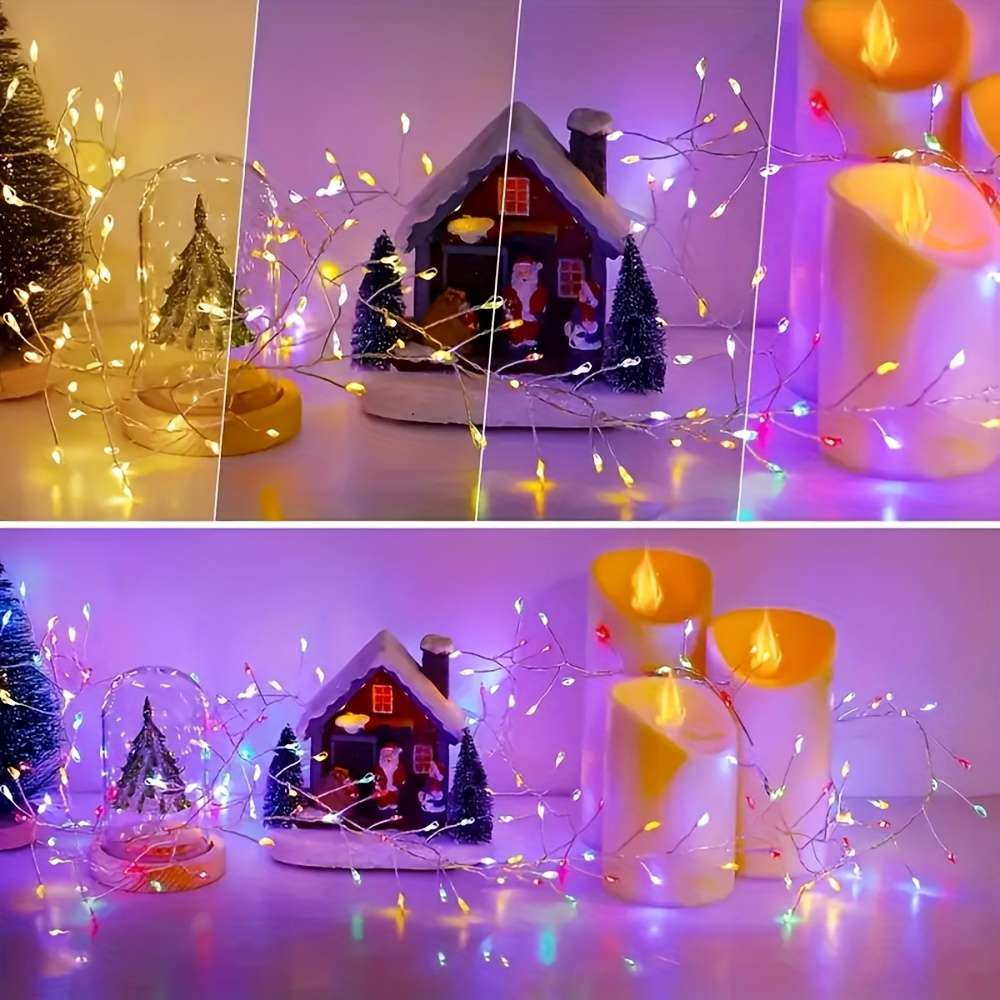 String Lights Color Warm Light Size1.5 Meters 50Leds