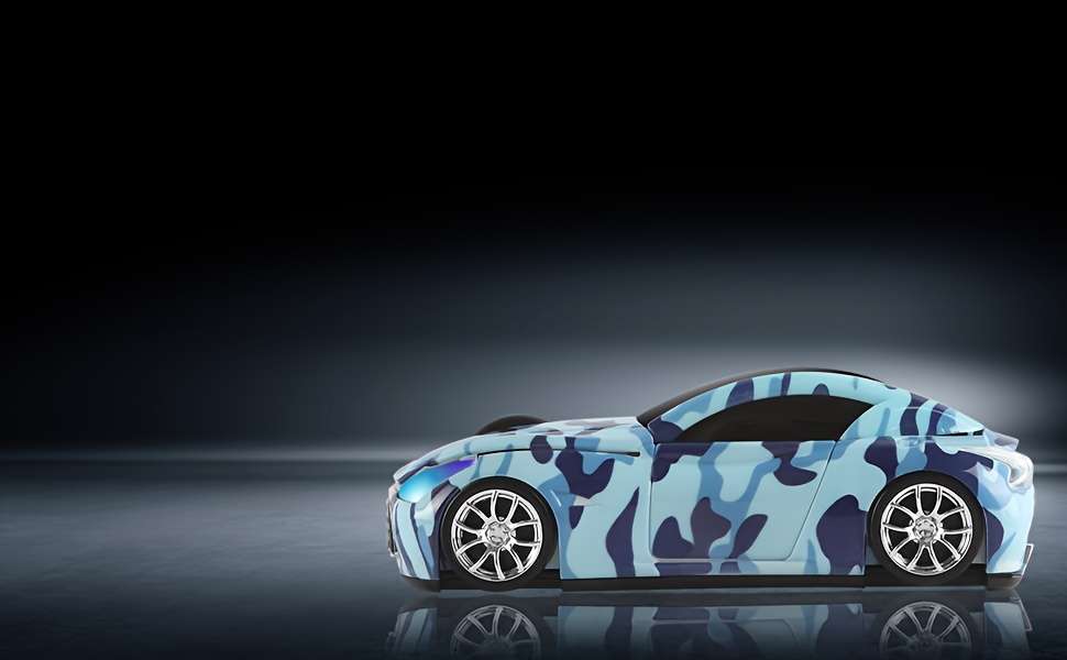 Mouse Color Camouflage Blue