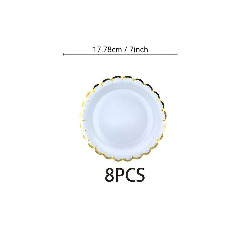Wedding Supplies Size 7 Inches 18Cm Quantity 8Pcs