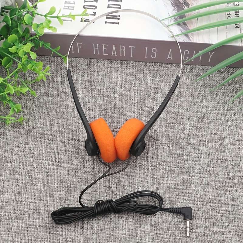 Wired Headphones Orange Model F003
