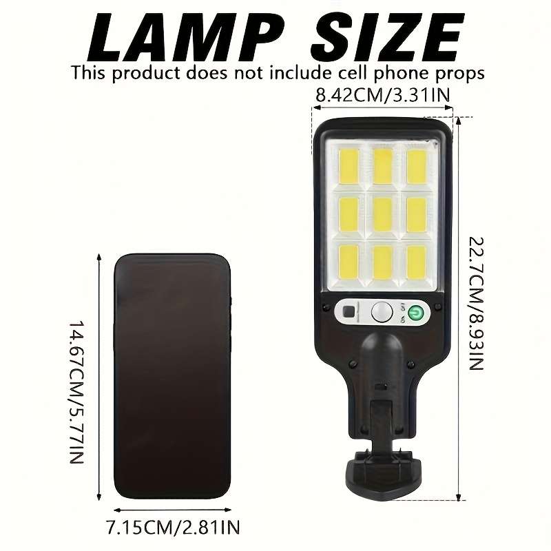Black-2pcs Outdoor Solar Light