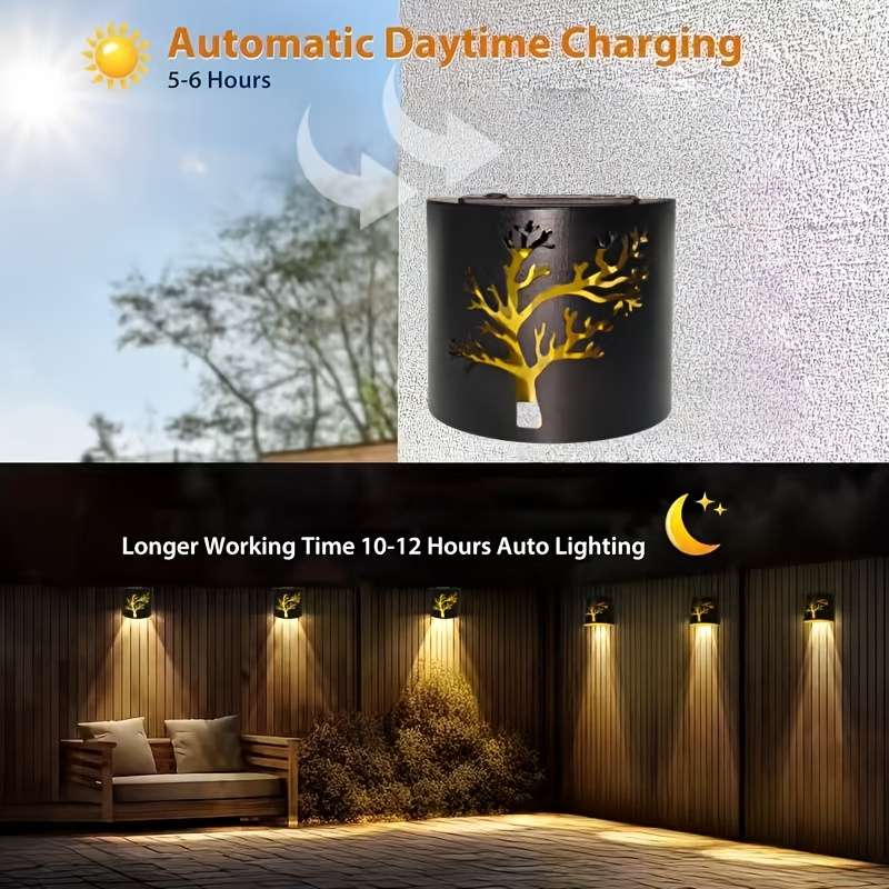 Solar Emergency Lights Model New Model Hillside Tree Shadow Lamp