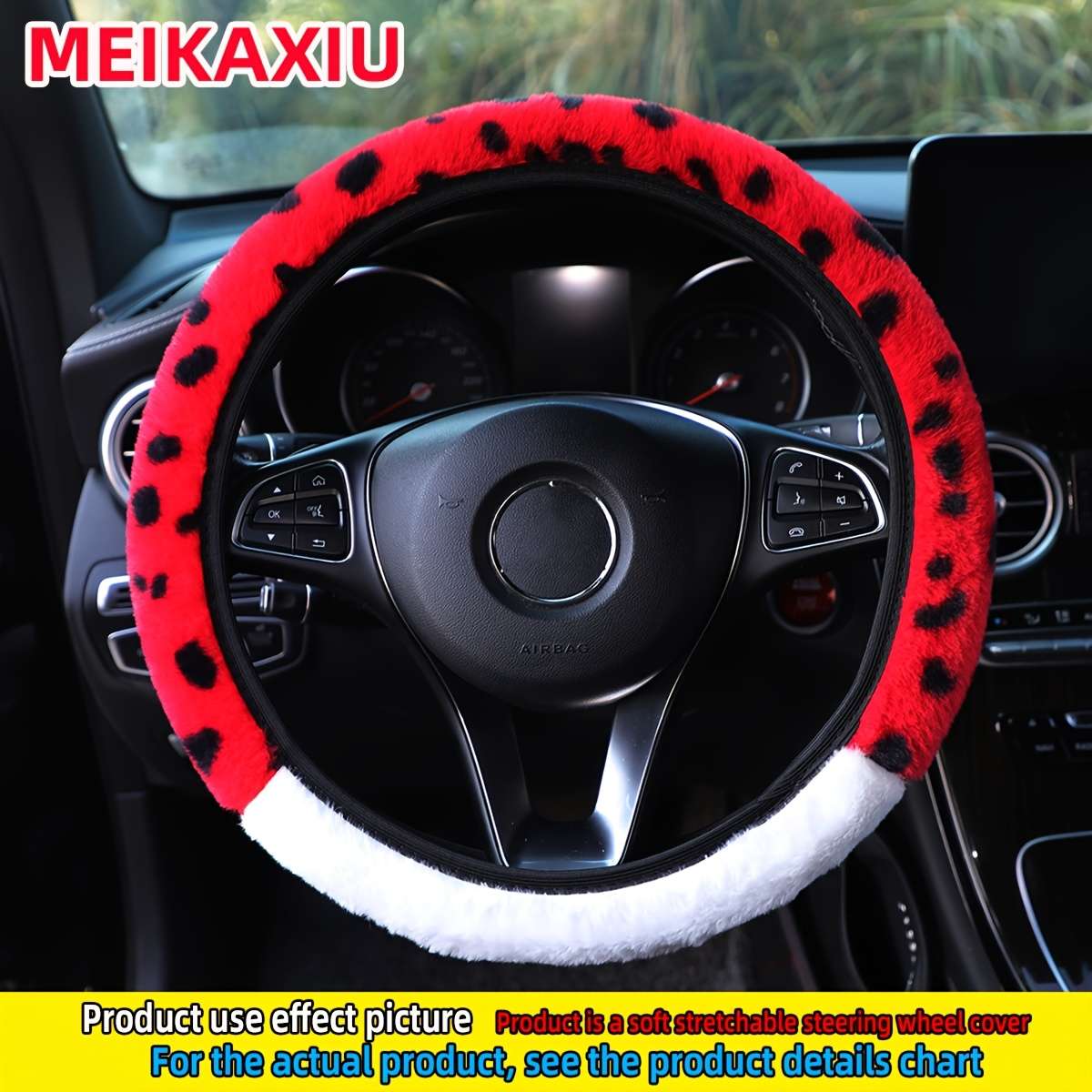 Car Steering Wheel Cover Gray
