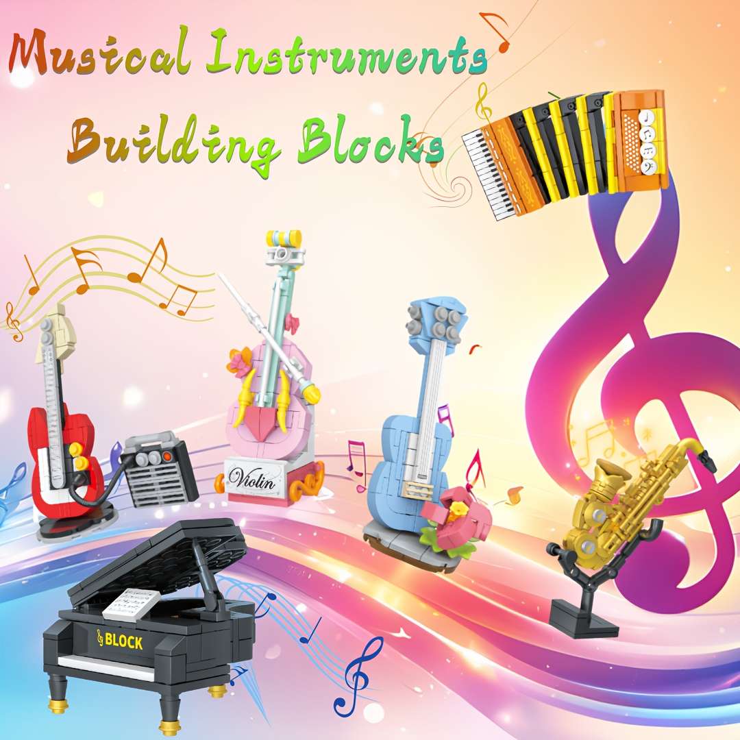 3D Puzzle Musical Instrument Model Style Electric Guitar