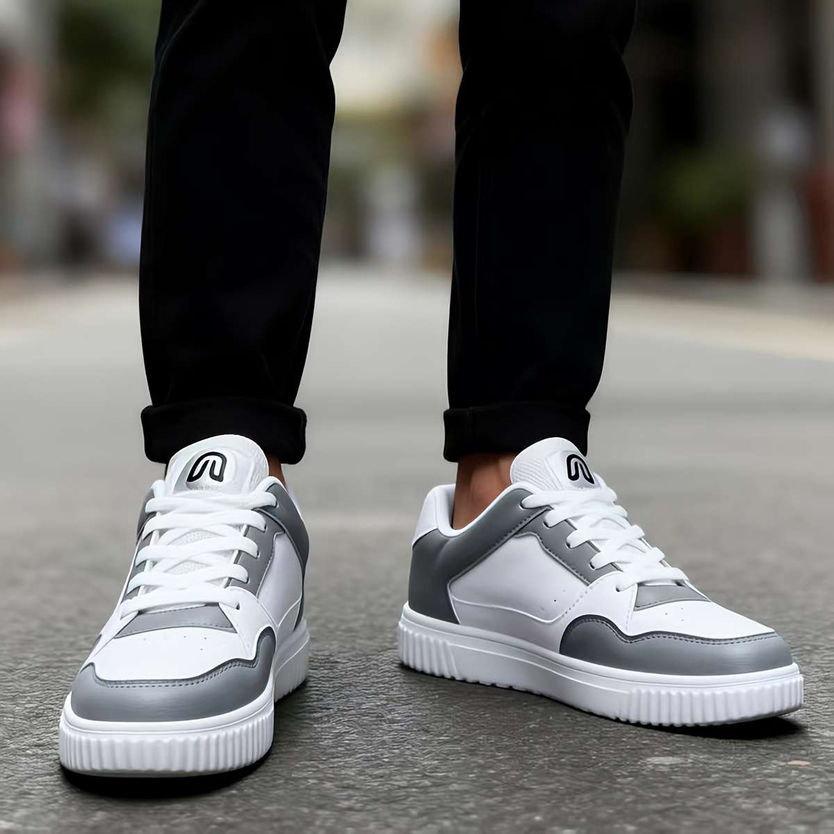 Sneakers Color White And Grey Sizeuk 7.5