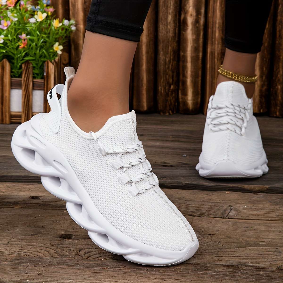Women S Sneakers Color White Sizeuk 5.5