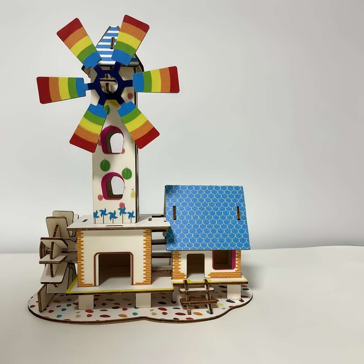 Building Toy Architectural Model Toy Set Items Windmill House