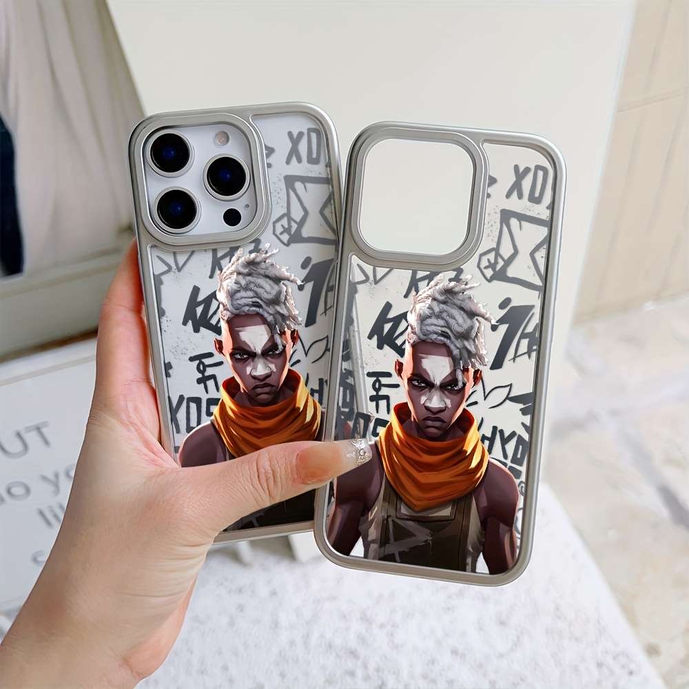 1Pc Mixed Color For iPhone 15 Plus African Hunter Phone Case