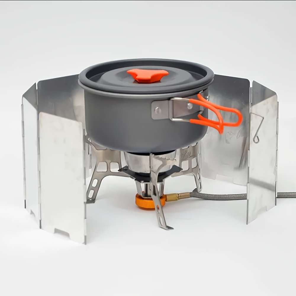 Premium Zmoon Windproof Wind Screen Gas Stove Compatible Burner Outdoor Cam 10