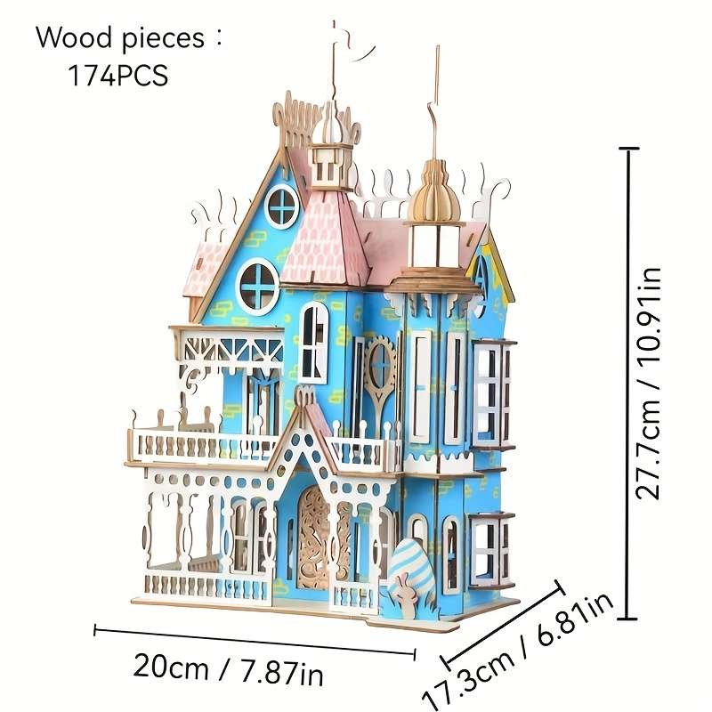 Building Toy Architectural Model Toy Set Style Dream Villa